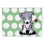Pit Bull With Flower (Front Horizontal)