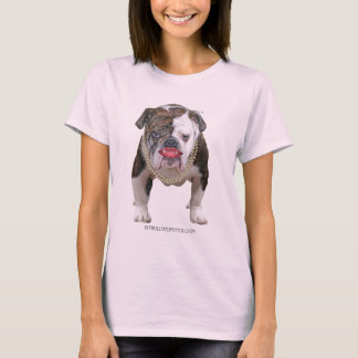 Pit Bull with Lipstck and pearls T-Shirt