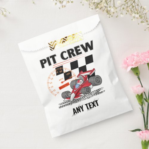 Pit Crew Birthday Party Theme Race Cars  Favor Bag