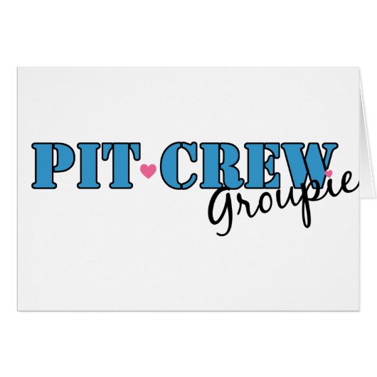 Pit Crew Groupie Cards (Front Horizontal)