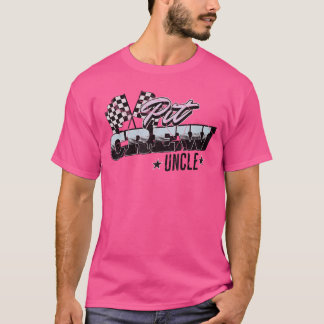 Pit Crew Uncle Race Birthday Family Race Parties T-Shirt