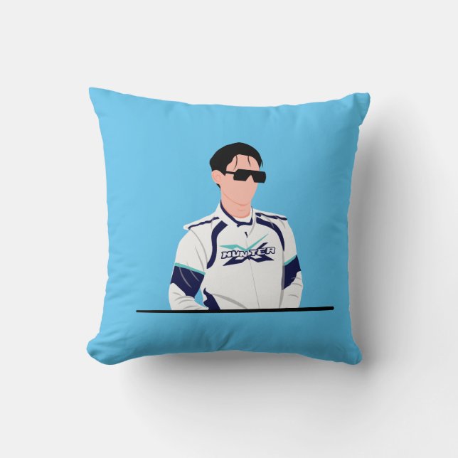 Pit Hunter Throw Pillow (Front)