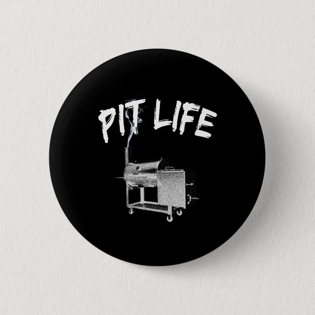 Pit Life Bbq Pitmaster Lifestyle  Button (Front)