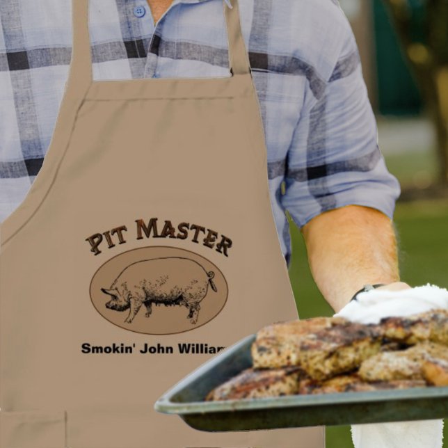 Pit Master Whole Hog BBQ Long Apron (Creator Uploaded)