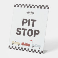 Pit Stop Two Fast Race Car Birthday Snack Table