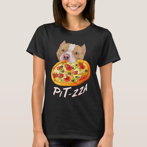 Pit_zza Pit Bull  Pizza  T_Shirt