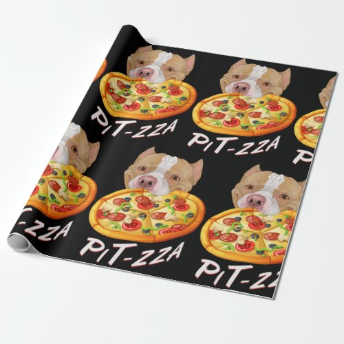Pit_zza Pit Bull  Pizza  T_Shirt Coffee Mug Wrapping Paper