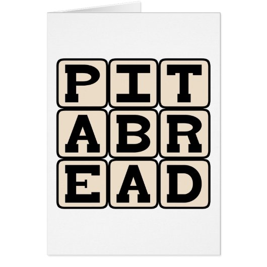Pita Bread, Leavened Bread Cards (Front)