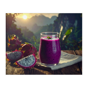 PITAHAYA - DRAGON FRUIT - EXOTIC FRUITS ACRYLIC PRINT