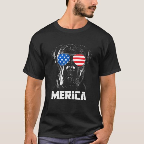 Pitbull America Independence Day 4th July Outfit T_Shirt