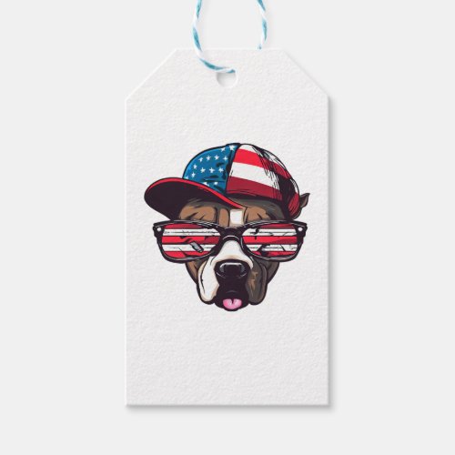 Pitbull American Pride Gift Tags