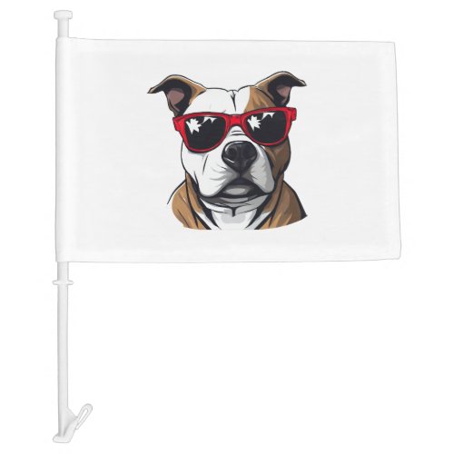 Pitbull Art Car Flag