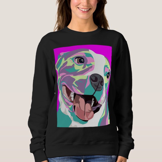 Pitbull Art Sweatshirt (Front)