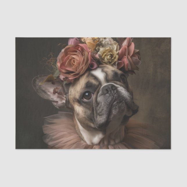 Pitbull as Royalty Princess Tissue Paper (Front)