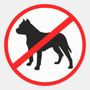 Pitbull Ban Classic Round Sticker