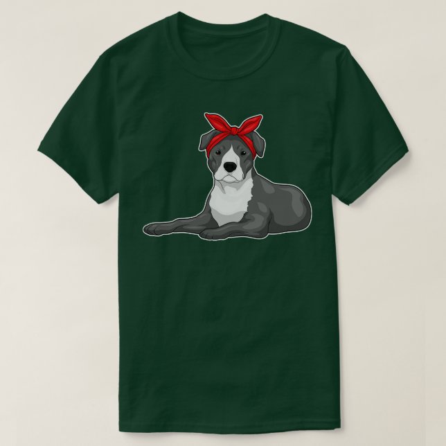 Pitbull Bandana T-Shirt (Design Front)