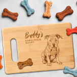 Pitbull Barkuterie Dog Treat Wood Cutting Boa Cutting Board