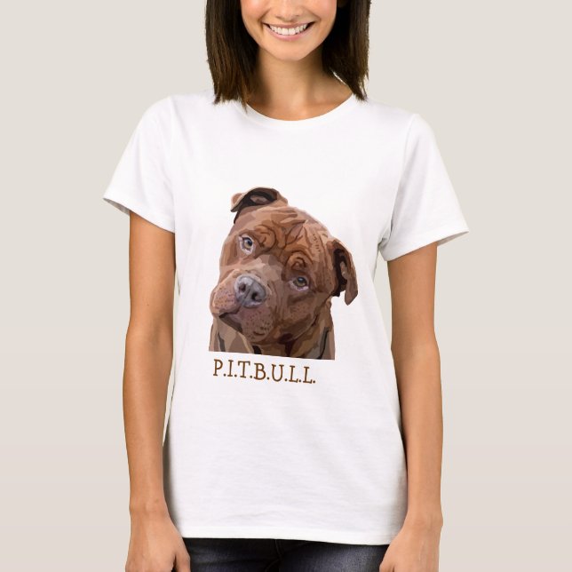 Pitbull "Benz" of Fences For Fido Gift Items T-Shirt (Front)
