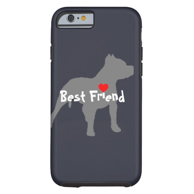 Pitbull "Best Friend" phone case (Back)