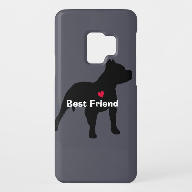 Pitbull "Best Friend" Phone Case (Back)