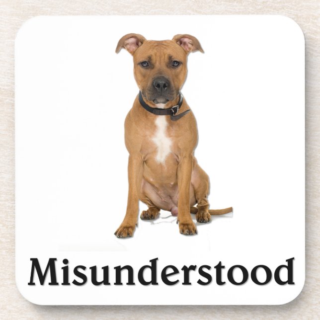 Pitbull Beverage Coaster (Front)