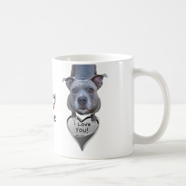 Pitbull Bully Love Mug (Right)