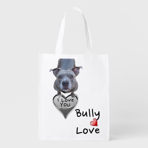 Pitbull Bully Love Reusable Bag