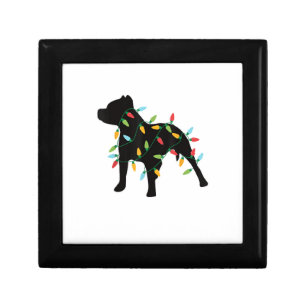 Pitbull Christmas Lights Christmas Gift Dog Lover  Box