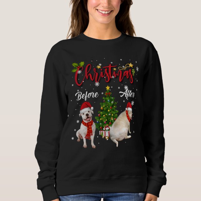 Pitbull Christmas Sweatshirt (Front)