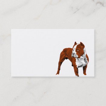 Pitbull Color Business Card Template by styleuniversal at Zazzle