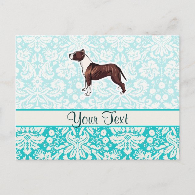 Pitbull; Cute Postcard (Front)