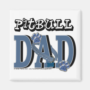 Pitbull DAD Magnet