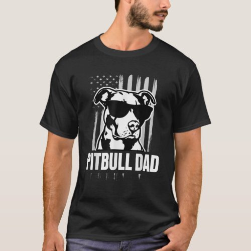 Pitbull Dad Mens Shirt Proud American Pit Bull Dog