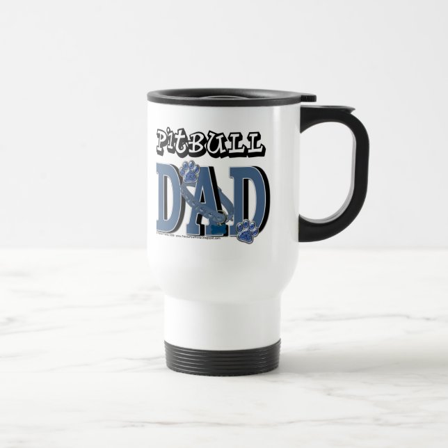 Pitbull DAD Travel Mug (Right)