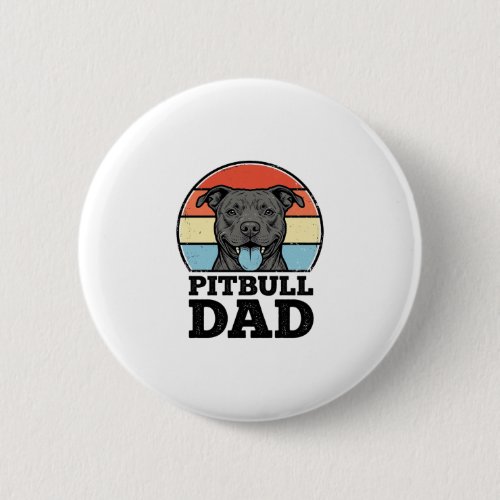 Pitbull Dad Vintage Dog Lover Shirt Design (2)_1 Button