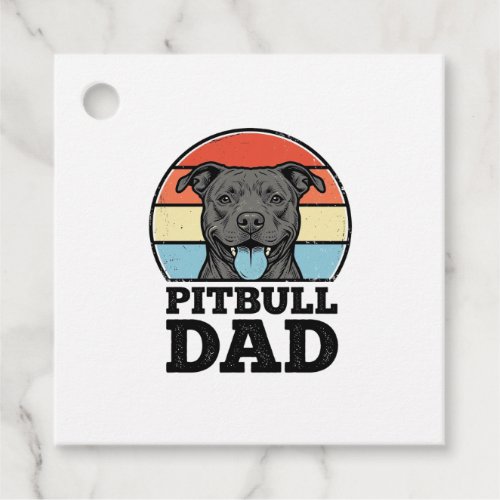 Pitbull Dad Vintage Dog Lover Shirt Design (2)_1 Favor Tags