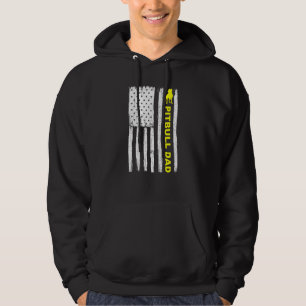 Pitbull Dad Vintage Patriotic with American Flag 1 Hoodie
