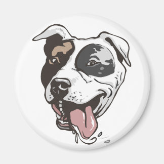 Pitbull design by Mudge Studios Magnet