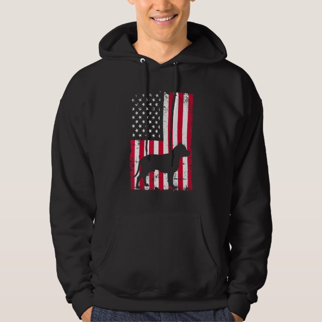 Pitbull Dog 1 Hoodie (Front)