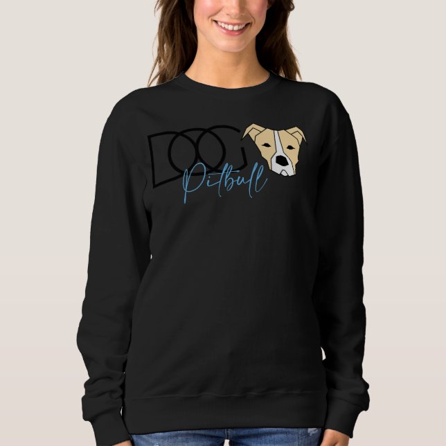 Pitbull Dog 261 Sweatshirt (Front)