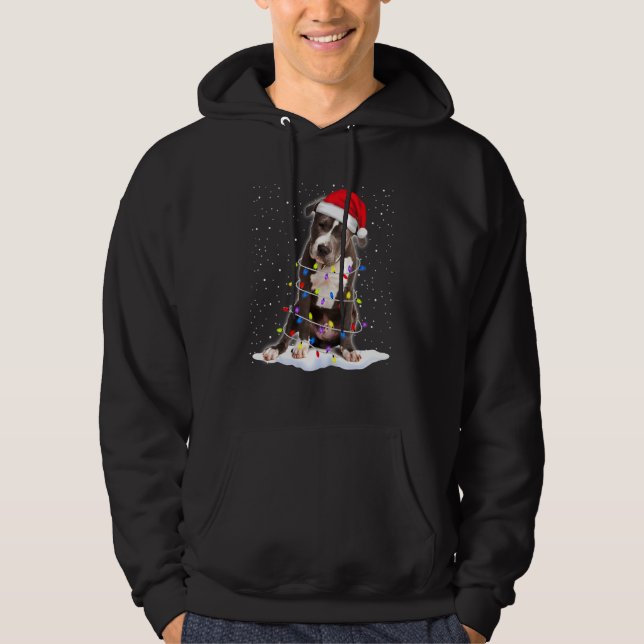 Pitbull Dog 2 Hoodie (Front)