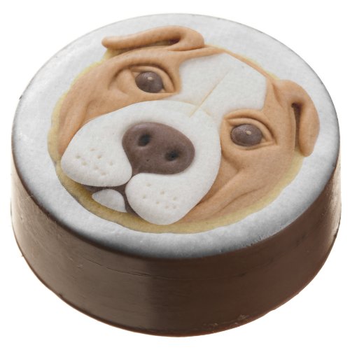 Pitbull Dog 3D Inspired Chocolate Covered Oreo
