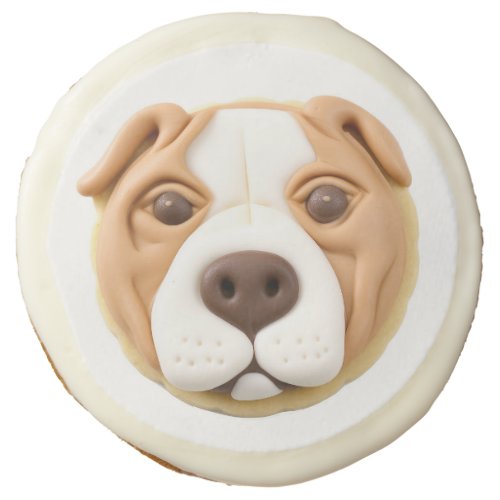 Pitbull Dog 3D Inspired Sugar Cookie