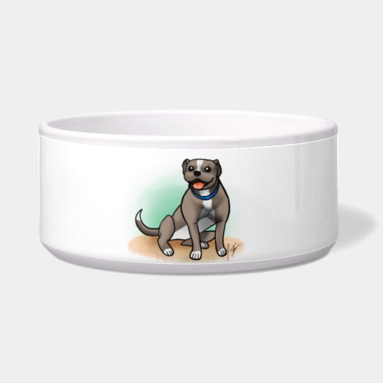 Pitbull Dog Bowl | Zazzle.com