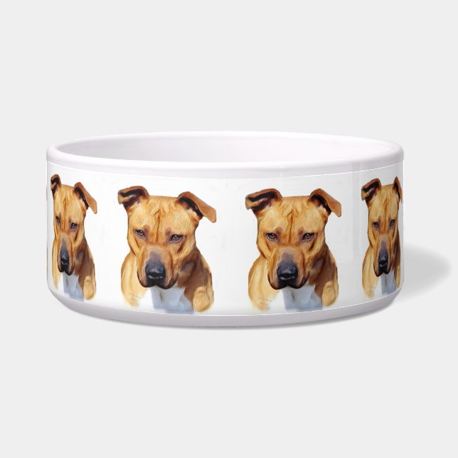 Pitbull dog bowl (Front)