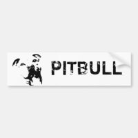 Pitbull Dog Bumper Sticker