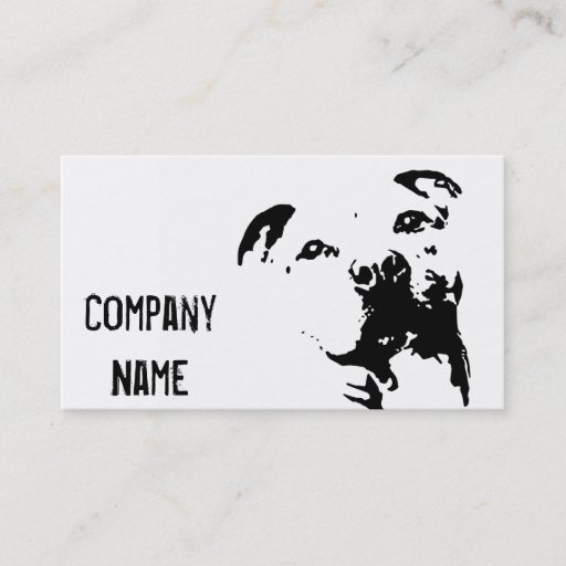 Customizable Pitbull Dog Business Card Templates