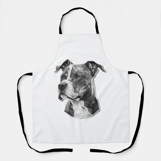 Pitbull dog face apron (Front)