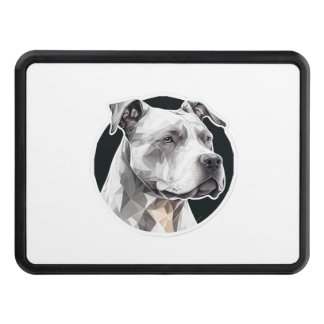 Pitbull dog face hitch cover