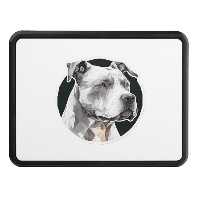 Pitbull dog face hitch cover (Front)